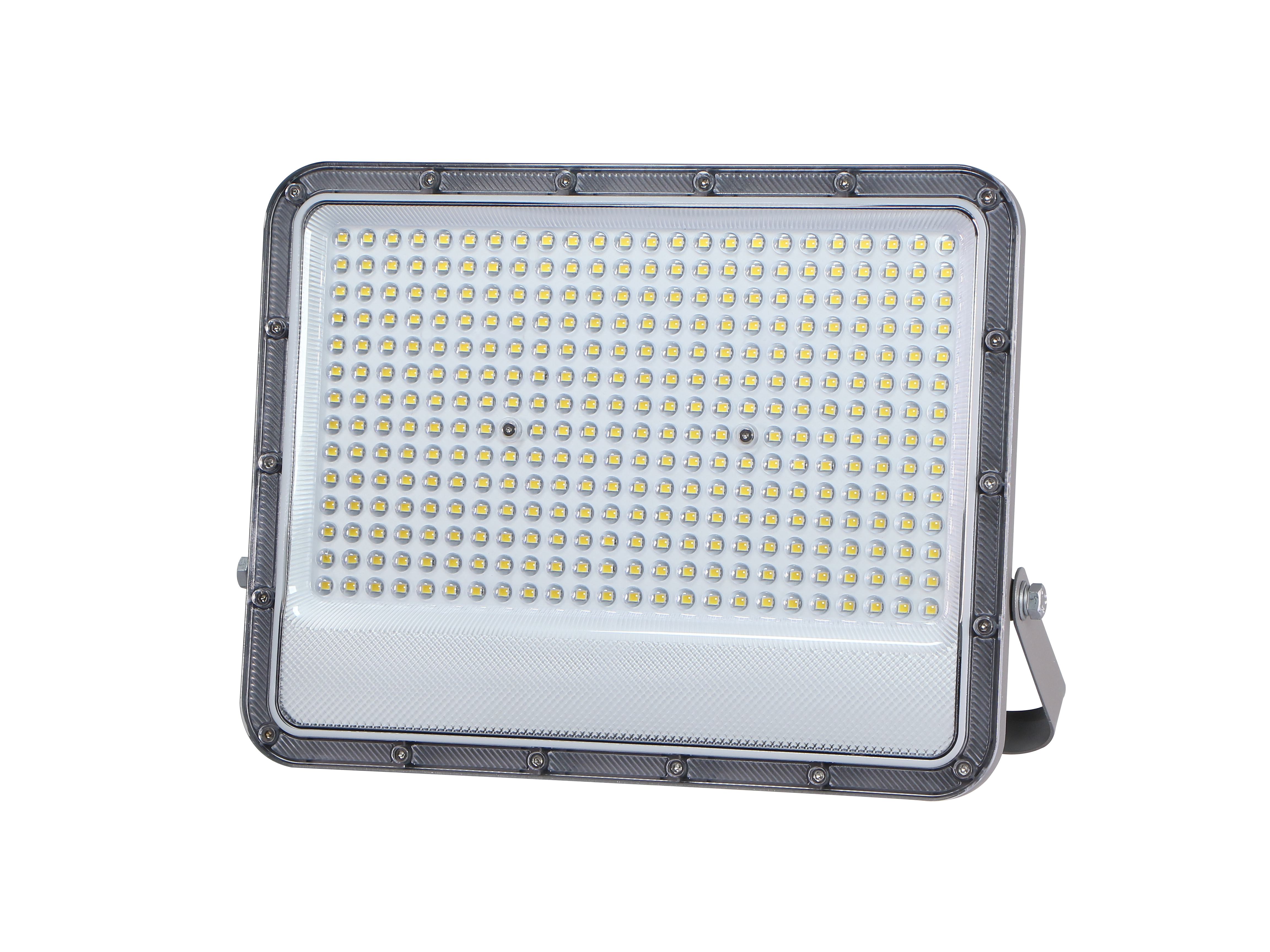Đèn led pha thấu kính KINGECO 200w, vỏ xám, AS trắng, Chip LUMILEDS 2835